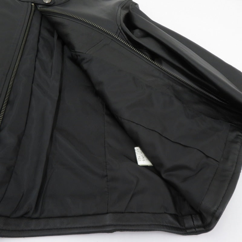 Liugoo Leathers 羊革 ジャケット レザー ブラック サイズ：3【瀬戸大橋店】