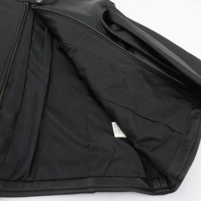 Liugoo Leathers 羊革 ジャケット レザー ブラック サイズ：3【瀬戸大橋店】