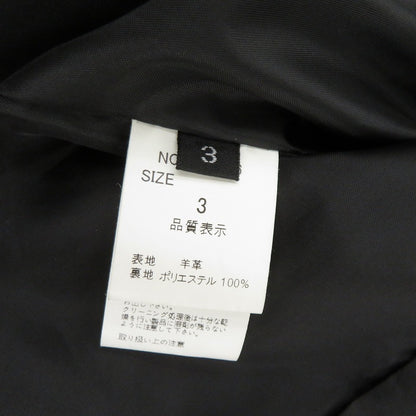 Liugoo Leathers 羊革 ジャケット レザー ブラック サイズ：3【瀬戸大橋店】