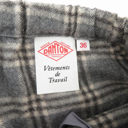 Danton | ダントン W EASY PANTS イージーパンツ チェック柄 パンツ JD-2540WRF グレー サイズ：36【瀬戸大橋店】