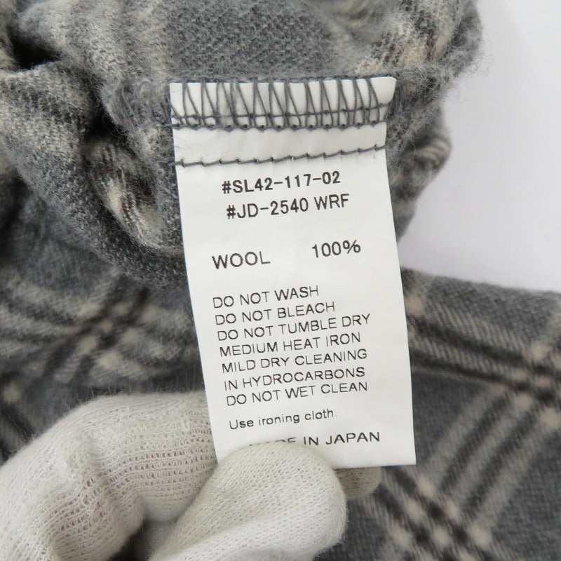 Danton | ダントン W EASY PANTS イージーパンツ チェック柄 パンツ JD-2540WRF グレー サイズ：36【瀬戸大橋店】