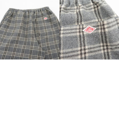 Danton | ダントン W EASY PANTS イージーパンツ チェック柄 パンツ JD-2540WRF グレー サイズ：36【瀬戸大橋店】