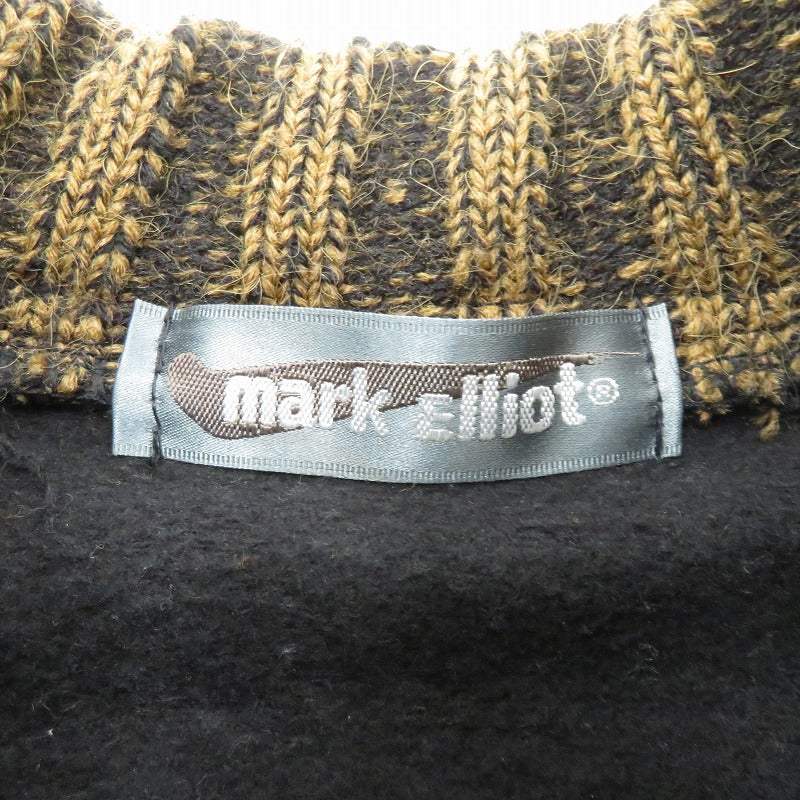 VINTAGE衣料 | ヴィンテージイリョウ mark elliot/Leather×Knit Sweater 80-90' セーター ブラック サイズ：M【瀬戸大橋店】
