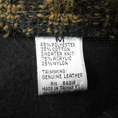 VINTAGE衣料 | ヴィンテージイリョウ mark elliot/Leather×Knit Sweater 80-90' セーター ブラック サイズ：M【瀬戸大橋店】