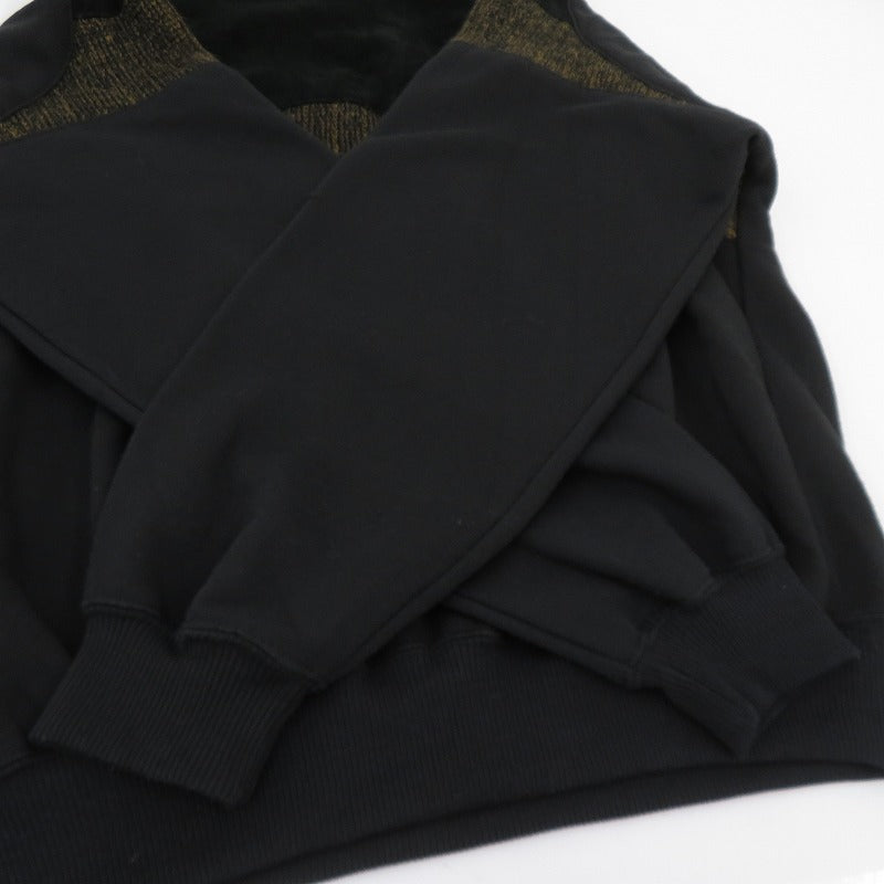 VINTAGE衣料 | ヴィンテージイリョウ mark elliot/Leather×Knit Sweater 80-90' セーター ブラック サイズ：M【瀬戸大橋店】