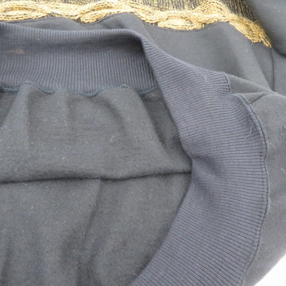VINTAGE衣料 | ヴィンテージイリョウ mark elliot/Leather×Knit Sweater 80-90' セーター ブラック サイズ：M【瀬戸大橋店】