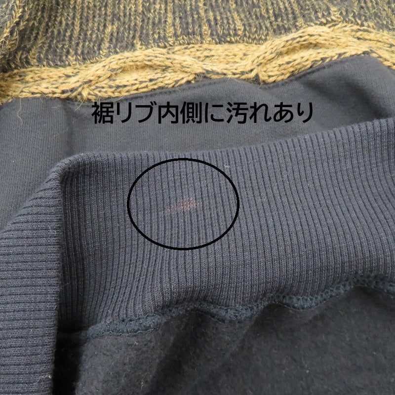 VINTAGE衣料 | ヴィンテージイリョウ mark elliot/Leather×Knit Sweater 80-90' セーター ブラック サイズ：M【瀬戸大橋店】