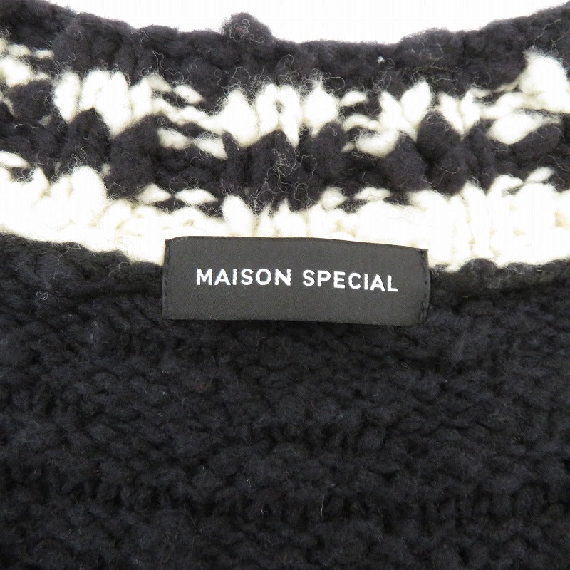 MAISON SPECIAL | メゾンスペシャル ニット 21242365215 ブラック サイズ：FreeSize【瀬戸大橋店】