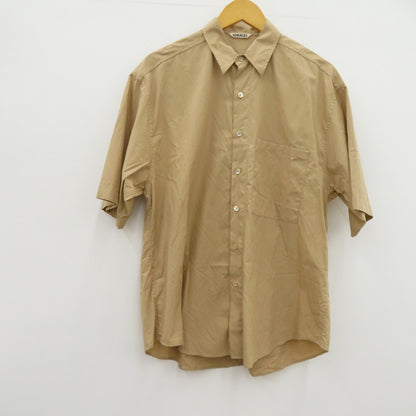 AURALEE | オーラリー 24SS 半袖シャツ A24SS03TN ベージュ サイズ：4【瀬戸大橋店】