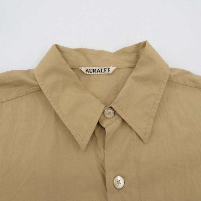 AURALEE | オーラリー 24SS 半袖シャツ A24SS03TN ベージュ サイズ：4【瀬戸大橋店】