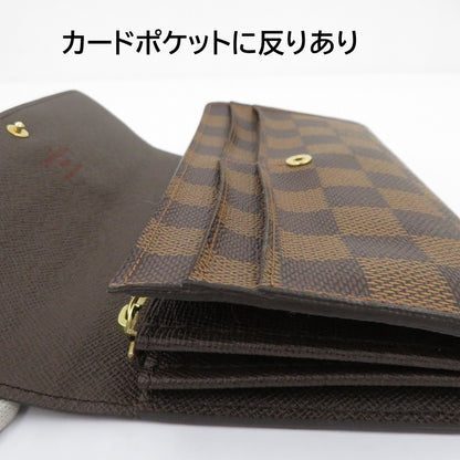 LOUIS VUITTON | ルイ・ヴィトン ダミエ エベヌ ポルトフォイユ・サラ 長財布 N61734 ブラウン【瀬戸大橋店】