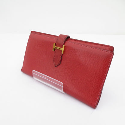 HERMES | エルメス ベアン 長財布 レッド【瀬戸大橋店】