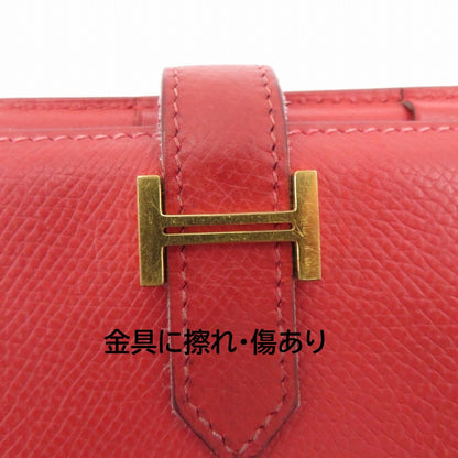 HERMES | エルメス ベアン 長財布 レッド【瀬戸大橋店】