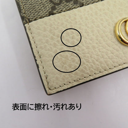 GUCCI | グッチ GGスプリーム ダブルG カードケース ウォレット 二つ折り財布 658610･496334 ベージュ【瀬戸大橋店】