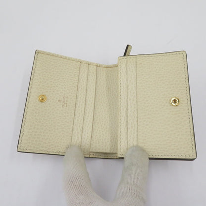 GUCCI | グッチ GGスプリーム ダブルG カードケース ウォレット 二つ折り財布 658610･496334 ベージュ【瀬戸大橋店】