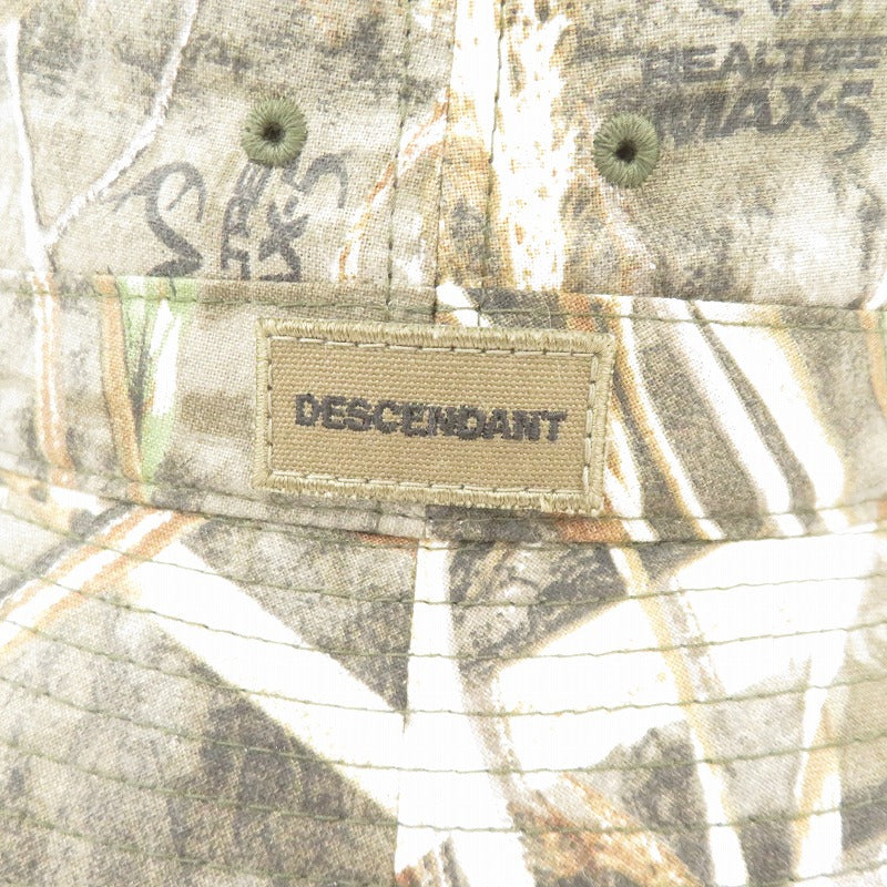 DESCENDANT | ディセンダント BOX BUCKET CAMO カモ バケットハット ハット カーキ サイズ：3【瀬戸大橋店】
