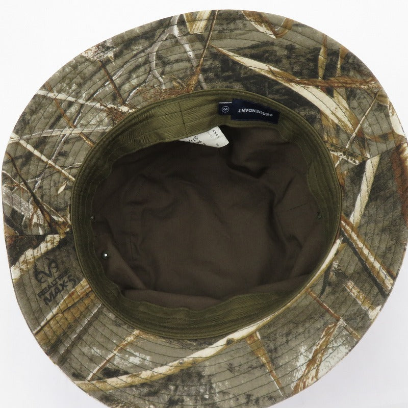 DESCENDANT | ディセンダント BOX BUCKET CAMO カモ バケットハット ハット カーキ サイズ：3【瀬戸大橋店】