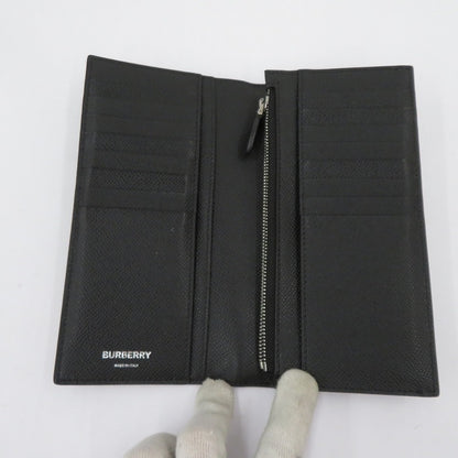 BURBERRY | バーバリー アイコンストライプ柄 長財布 8033848 ブラック【瀬戸大橋店】