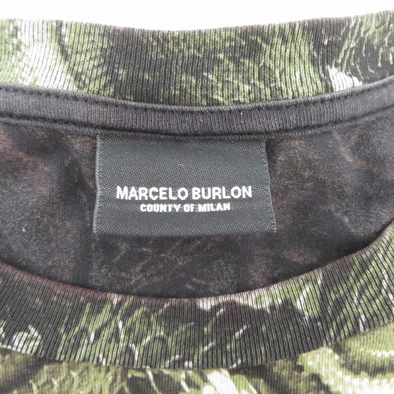 MARCELO BURLON | マルセロブロンマルセロバーロンマルセロバロン 蛇柄 半袖Ｔシャツ マルチカラー サイズ：M【瀬戸大橋店】