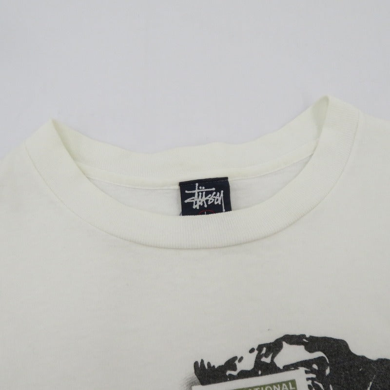 STUSSY | ステューシー 紺タグ USA製 半袖Ｔシャツ ホワイト サイズ：L【瀬戸大橋店】