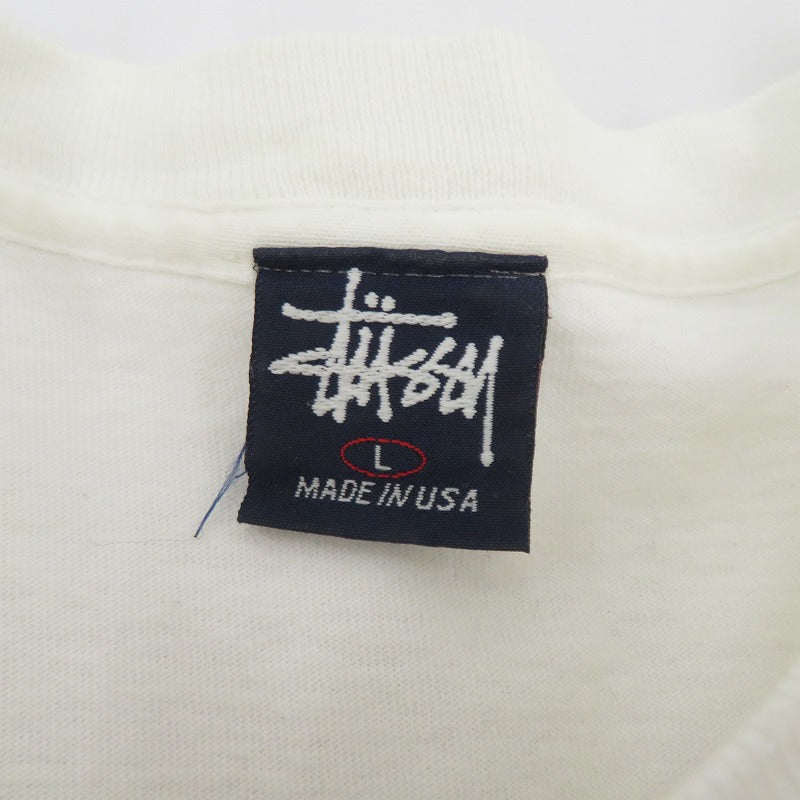 STUSSY | ステューシー 紺タグ USA製 半袖Ｔシャツ ホワイト サイズ：L【瀬戸大橋店】