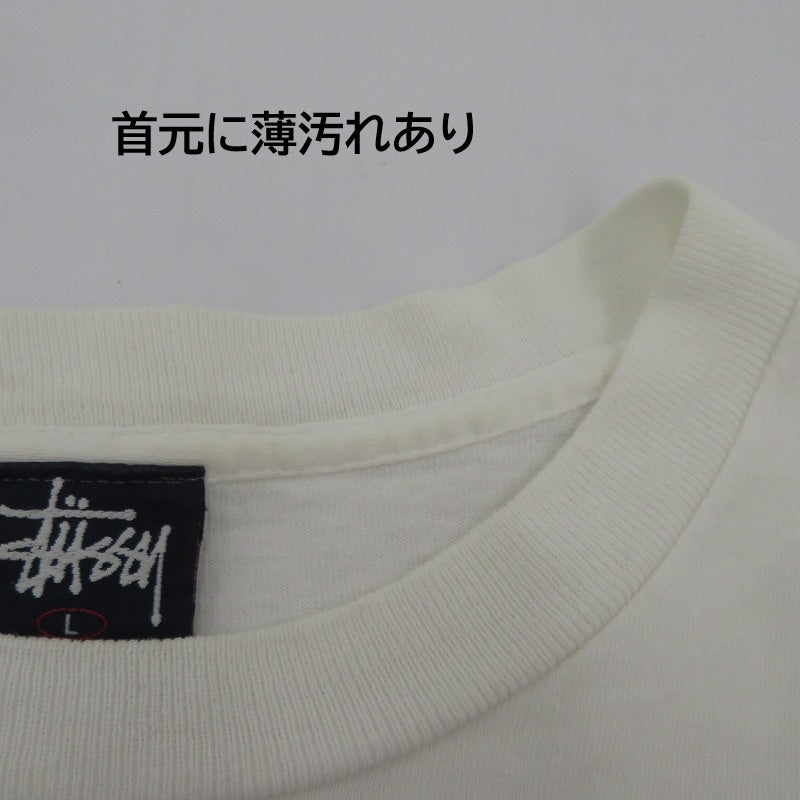 STUSSY | ステューシー 紺タグ USA製 半袖Ｔシャツ ホワイト サイズ：L【瀬戸大橋店】