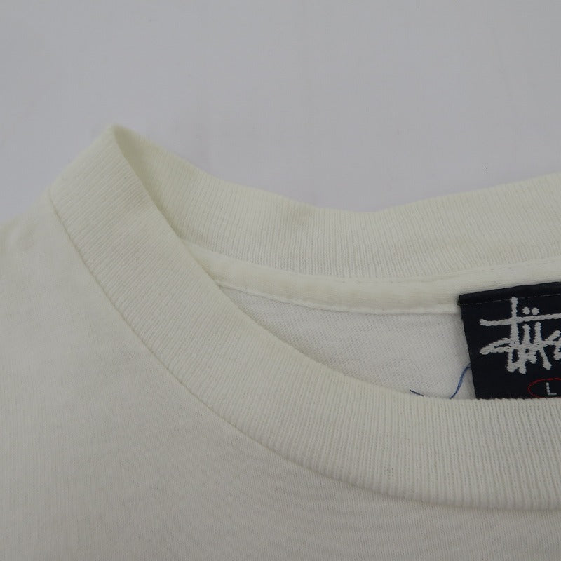 STUSSY | ステューシー 紺タグ USA製 半袖Ｔシャツ ホワイト サイズ：L【瀬戸大橋店】