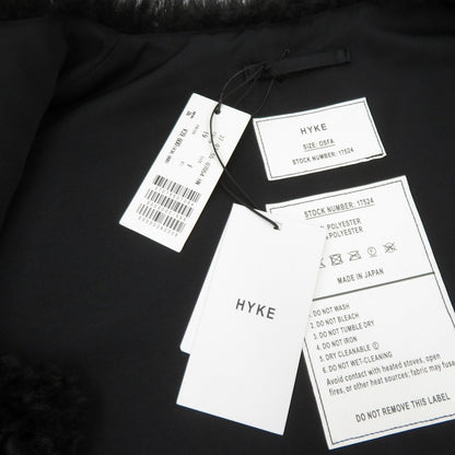 HYKE | ハイク FAUX SHEARLING CROPPED VEST 25AW ベスト 37-07-55-07054 ブラック サイズ：FreeSize【瀬戸大橋店】