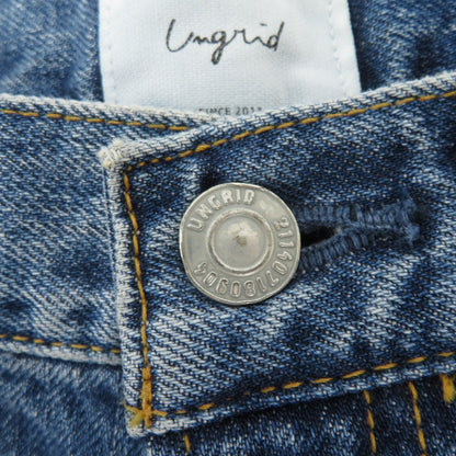 Ungrid | アングリッド ワイドロールアップルーズデニム デニムパンツ 112352418101-01 ブルー サイズ：24【瀬戸大橋店】