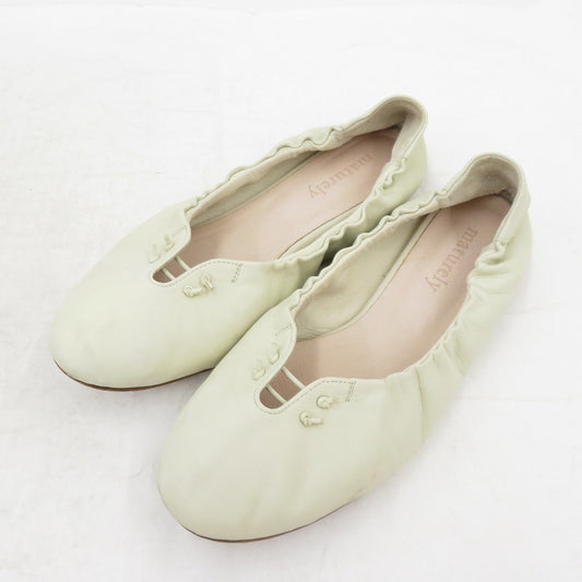 maturely バレエシューズ サイズ：24cm アイボリー 24cm【瀬戸大橋店】