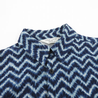 AND FAMILY | アンドファミリー Maury Long Shirts 総柄 長袖シャツ SHL2103647 ブルー サイズ：M【瀬戸大橋店】