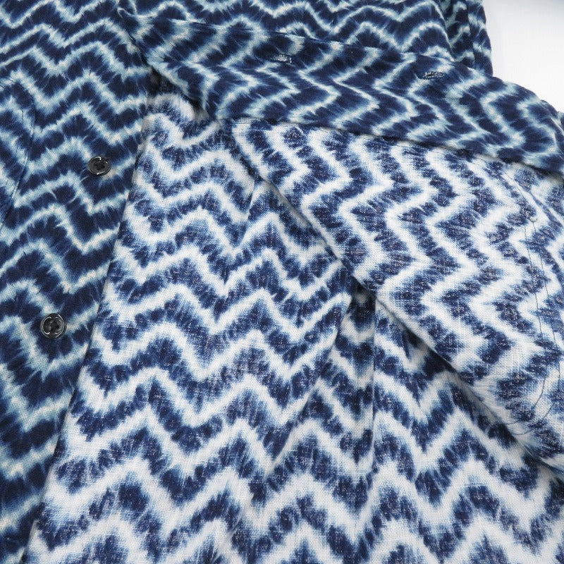 AND FAMILY | アンドファミリー Maury Long Shirts 総柄 長袖シャツ SHL2103647 ブルー サイズ：M【瀬戸大橋店】