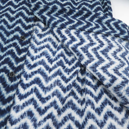 AND FAMILY | アンドファミリー Maury Long Shirts 総柄 長袖シャツ SHL2103647 ブルー サイズ：M【瀬戸大橋店】