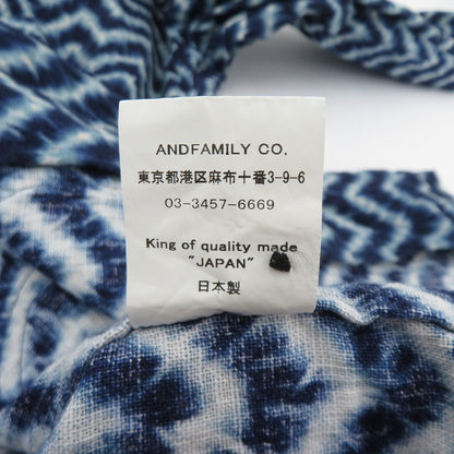 AND FAMILY | アンドファミリー Maury Long Shirts 総柄 長袖シャツ SHL2103647 ブルー サイズ：M【瀬戸大橋店】