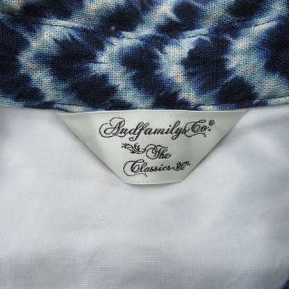 AND FAMILY | アンドファミリー Maury Long Shirts 総柄 長袖シャツ SHL2103647 ブルー サイズ：M【瀬戸大橋店】