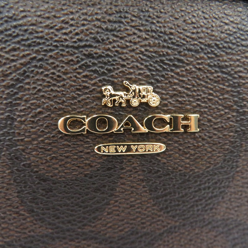COACH | コーチ シグネチャー ショルダーバッグ F1981-F76674 ブラウン × レッド【瀬戸大橋店】