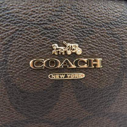 COACH | コーチ シグネチャー ショルダーバッグ F1981-F76674 ブラウン × レッド【瀬戸大橋店】