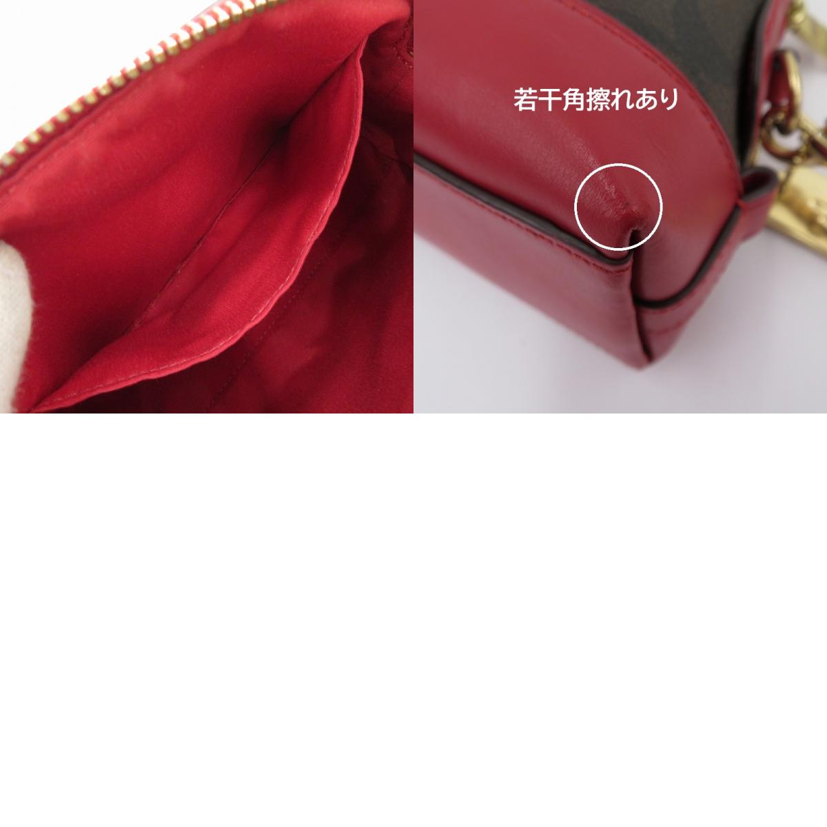 COACH | コーチ シグネチャー ショルダーバッグ F1981-F76674 ブラウン × レッド【瀬戸大橋店】