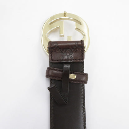 GUCCI | グッチ グッチシマ インターロッキングG ベルト 114876・1476 サイズ:85/34 ブラウン【瀬戸大橋店】