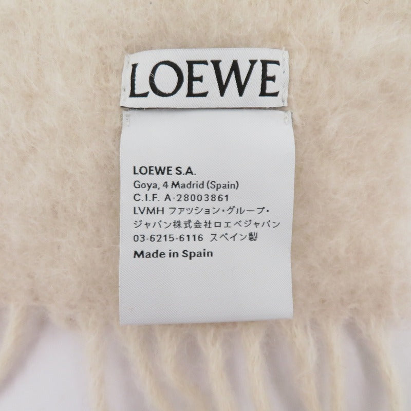 LOEWE | ロエベ モヘア&ウール マフラー F655254X01 アイボリー【瀬戸大橋店】