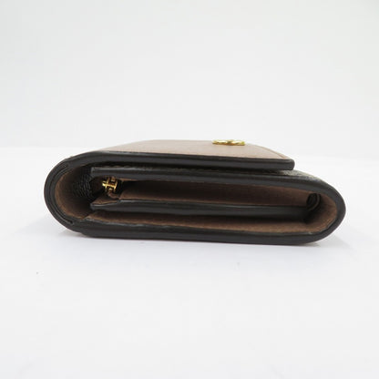 GUCCI | グッチ GGスプリーム ダブルG バイカラー ミディアムウォレット 二つ折り財布 598587-493075 ベージュ【瀬戸大橋店】