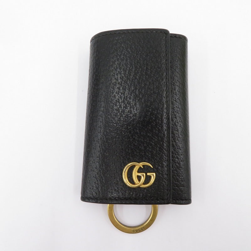 GUCCI | グッチ GGマーモント 6連 キーケース 435305 0416 ブラック【瀬戸大橋店】