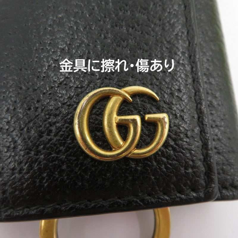 GUCCI | グッチ GGマーモント 6連 キーケース 435305 0416 ブラック【瀬戸大橋店】