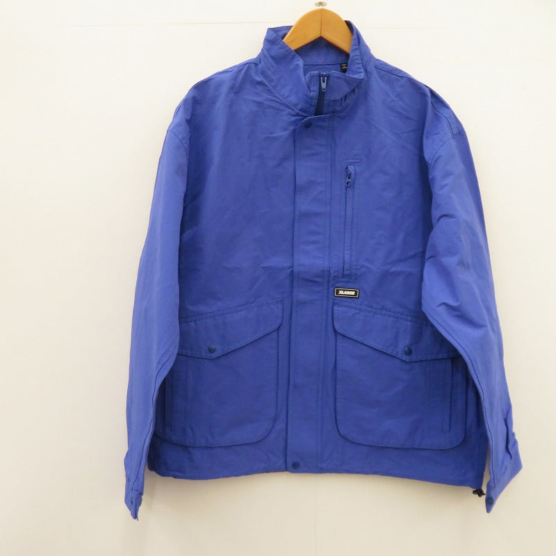 X-LARGE | エクストララージ MULTI POCKET JACKET ナイロンジャケット 101241021008 ブルー サイズ：L【瀬戸大橋店】