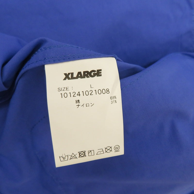 X-LARGE | エクストララージ MULTI POCKET JACKET ナイロンジャケット 101241021008 ブルー サイズ：L【瀬戸大橋店】