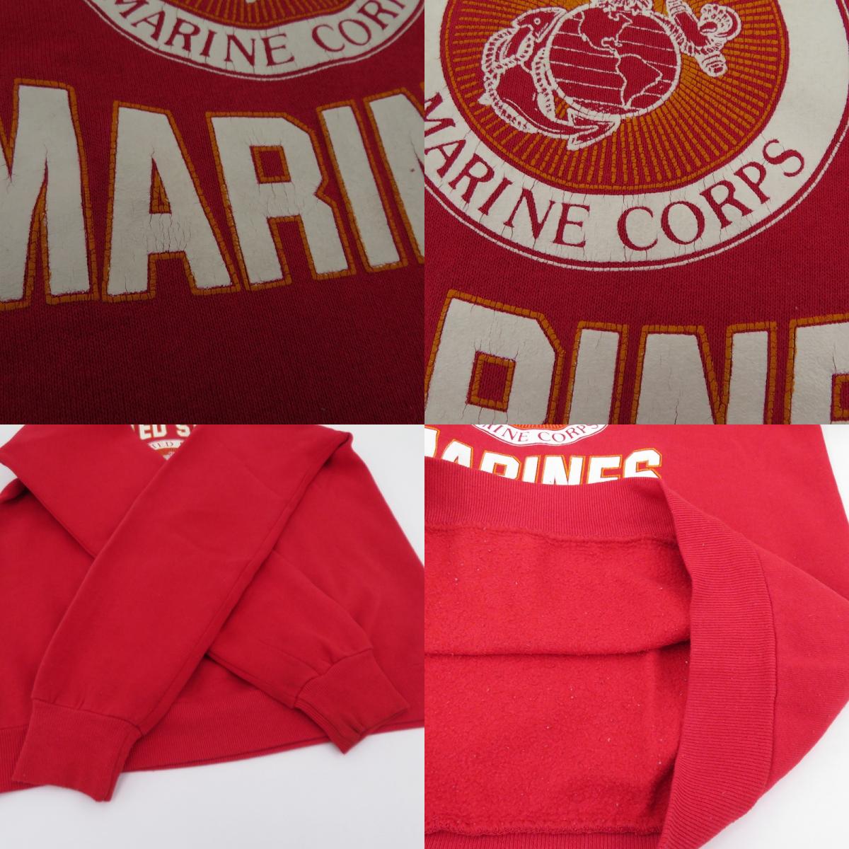 MILITARY衣料 | ミリタリーイリョウ US MARINES 80’ スウェット レッド サイズ：M【瀬戸大橋店】
