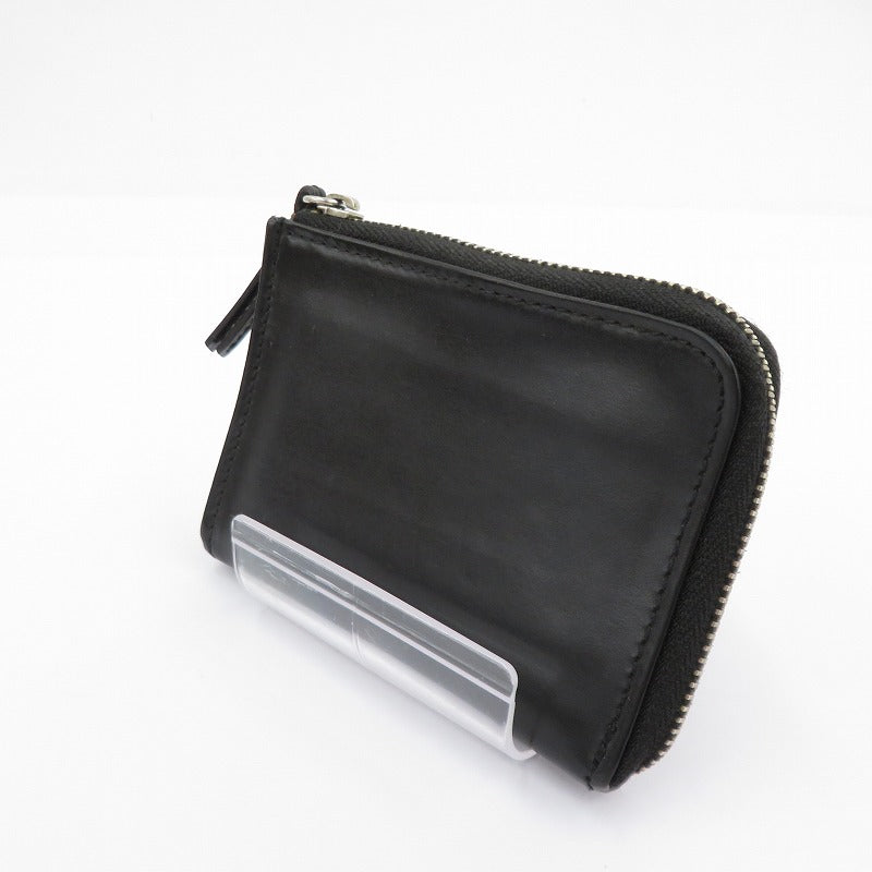 SLOW | スロウ bridle - L zip mini wallet - 財布 コインケース ブラック【瀬戸大橋店】
