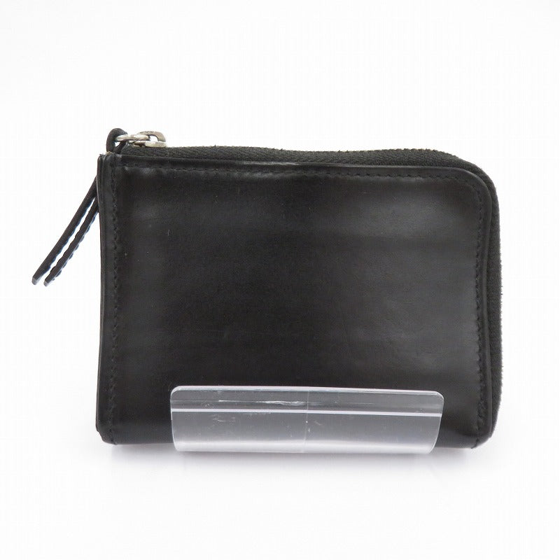 SLOW | スロウ bridle - L zip mini wallet - 財布 コインケース ブラック【瀬戸大橋店】
