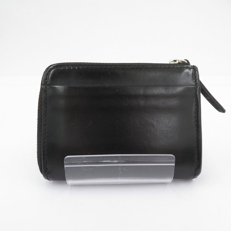 SLOW | スロウ bridle - L zip mini wallet - 財布 コインケース ブラック【瀬戸大橋店】