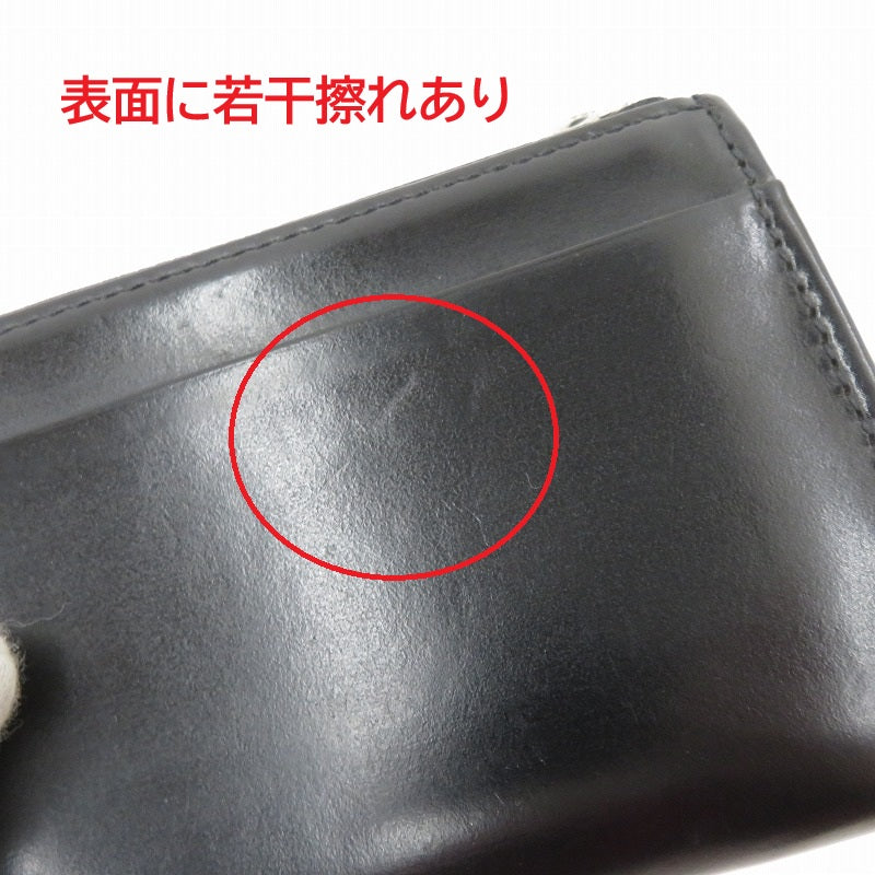 SLOW | スロウ bridle - L zip mini wallet - 財布 コインケース ブラック【瀬戸大橋店】